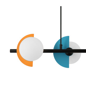 Nauti Bar Pendant Ceiling Light Blue Orange Pink 4xG9-3