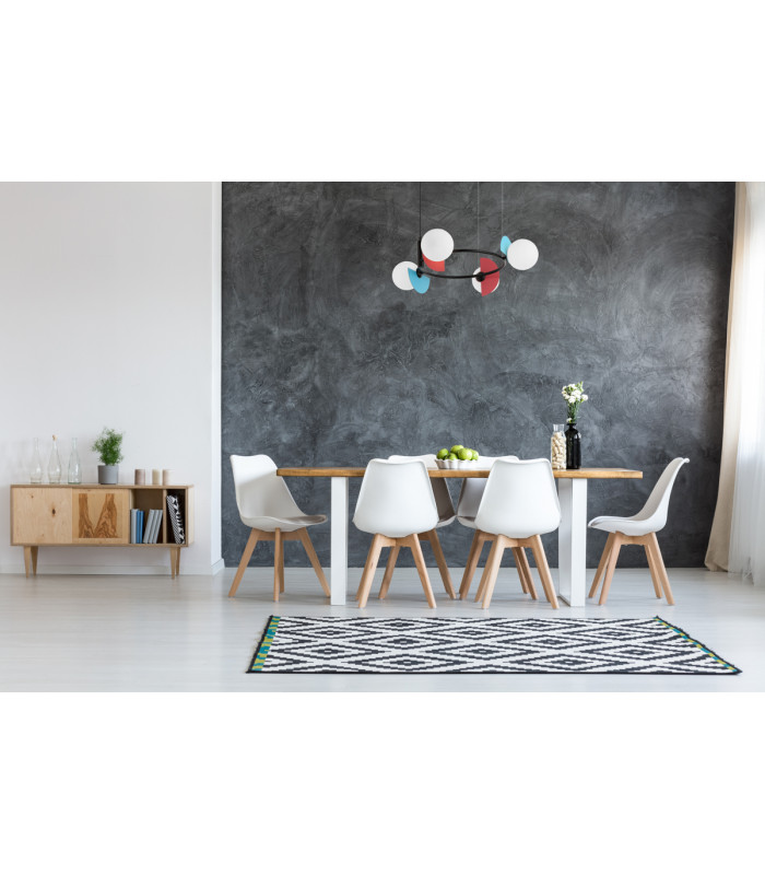 Nauti Globe Pendant Ceiling Light Blue Orange Pink 4xG9-5
