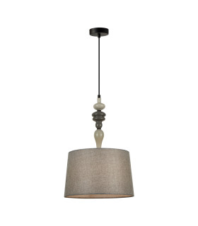 Nerom II 34cm Cylindrical Pendant Ceiling Light Matt Black-1