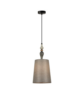 Nerom 22cm Cylindrical Pendant Ceiling Light Matt Black-1