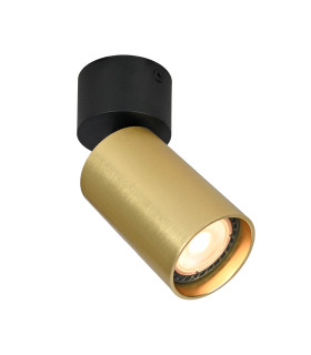 Nesto Single Spotlight Black Brass-1