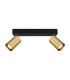 Nesto Twin Ceiling Spotlight Black Brass 2xGU10-1