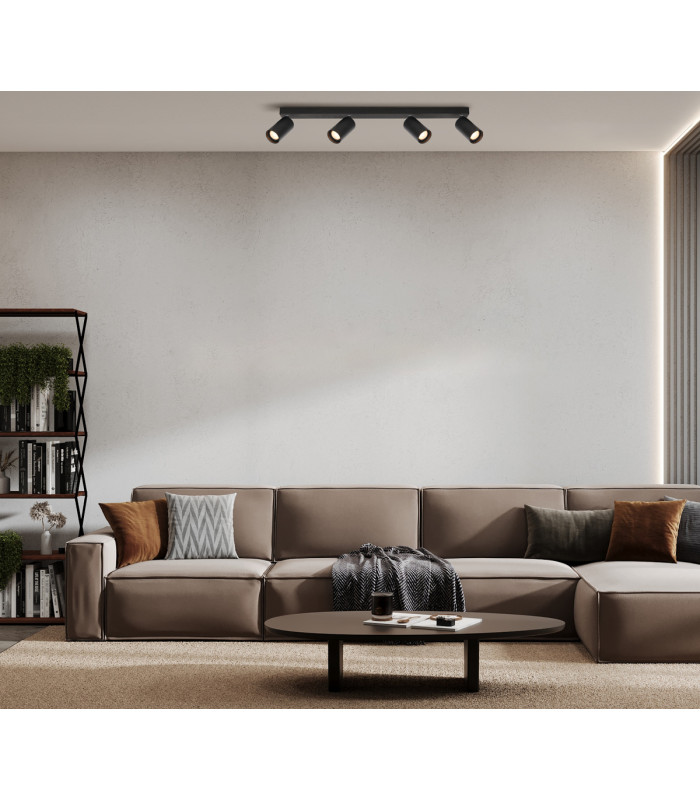 Nesto Ceiling Spotlight Bar Black 4xGU10-5