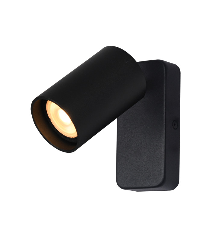 Nesto Wall Single Spotlight Black Sandblasted-1