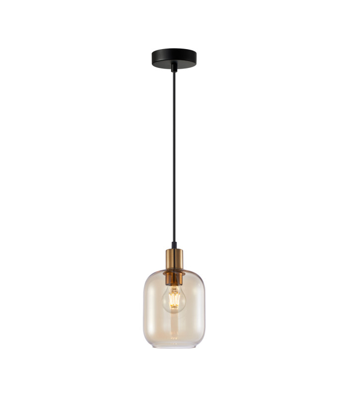Norlis Dome Pendant Ceiling Light Gold Black-1