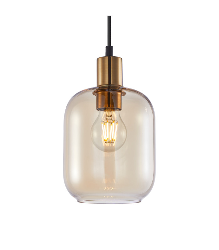 Norlis Dome Pendant Ceiling Light Gold Black-2