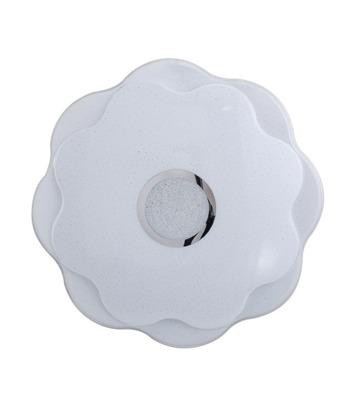 Normi 51cm Decorative Flush Ceiling Light White 4000K Neutral White-1