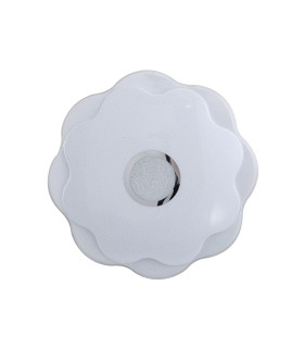 Normi 41cm Decorative Flush Ceiling Light White 4000K Neutral White-1