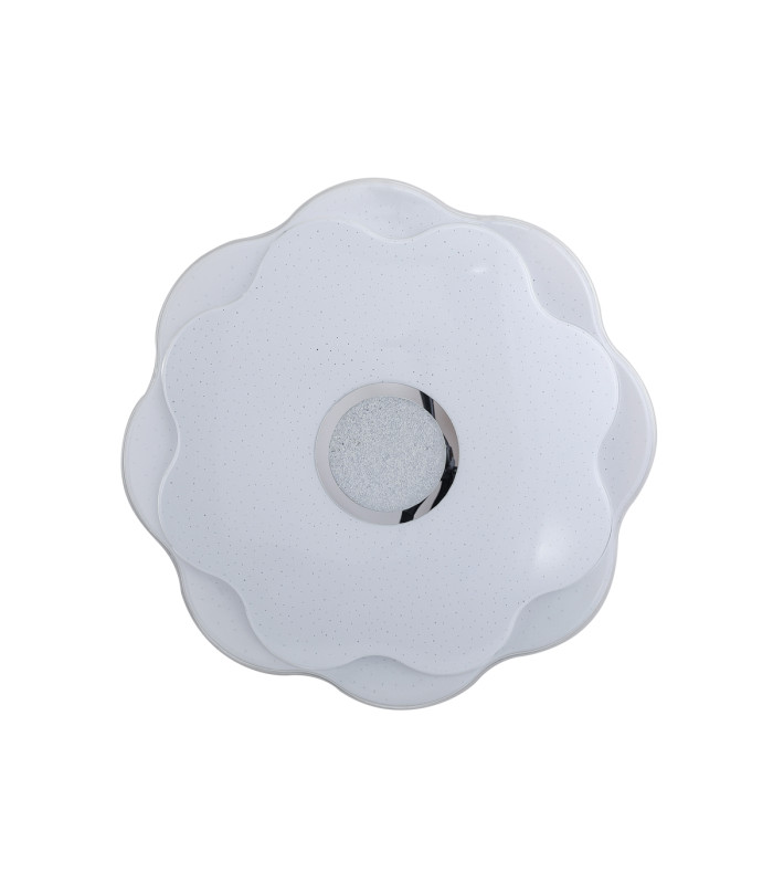 Normi 41cm Decorative Flush Ceiling Light White 4000K Neutral White-1
