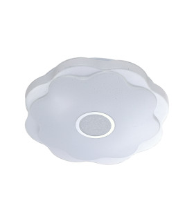 Normi 51cm Decorative Flush Ceiling Light White 4000K Neutral White-3