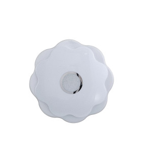Normi 30cm Decorative Flush Ceiling Light White 4000K Neutral White-1