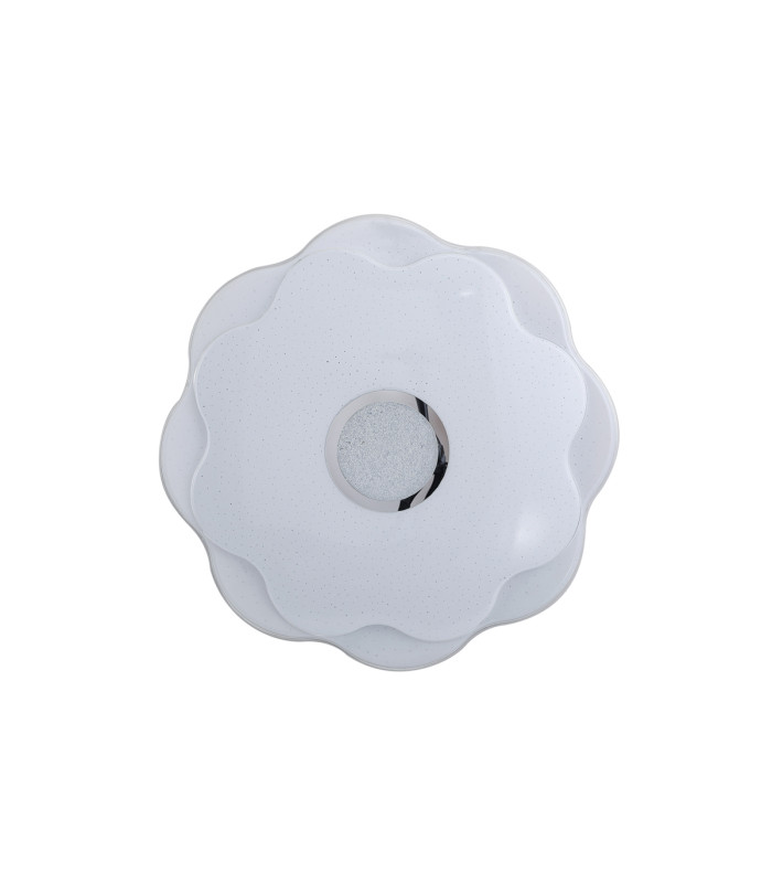 Normi 30cm Decorative Flush Ceiling Light White 4000K Neutral White-1