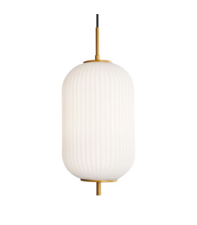 Olmeto Oval Globe Pendant Ceiling Light Gold-2