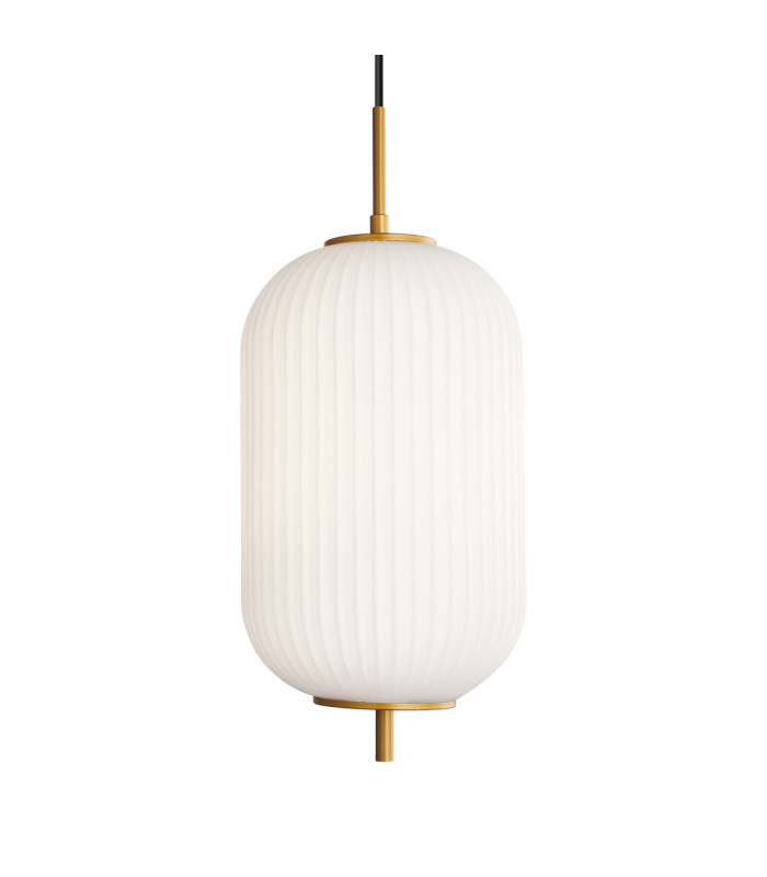 Olmeto Oval Globe Pendant Ceiling Light Gold-2