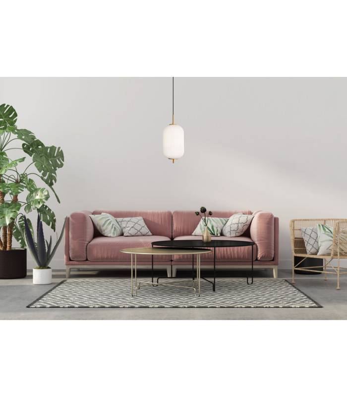 Olmeto Oval Globe Pendant Ceiling Light Gold-5