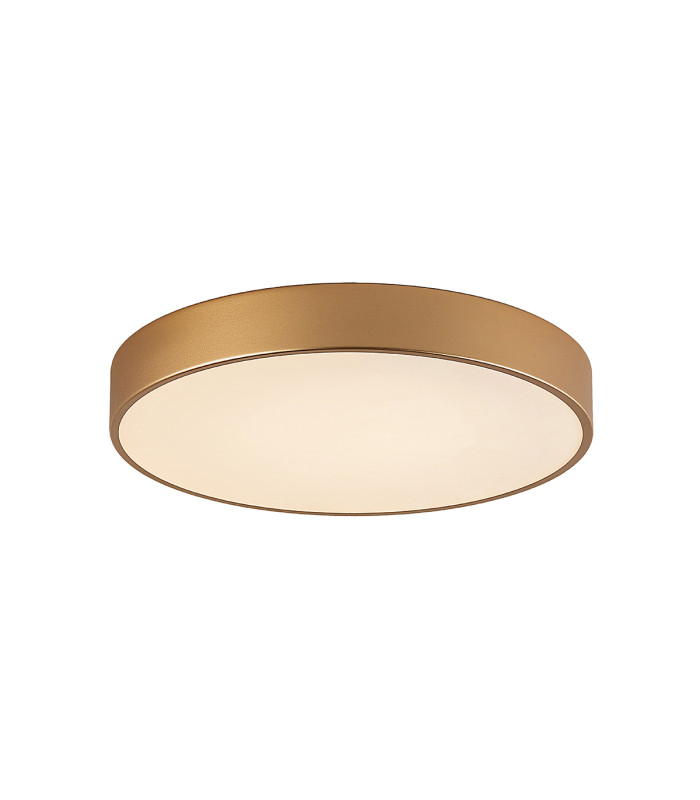 Orbital 40cm Flush Ceiling Light Gold 4000K Neutral White-4