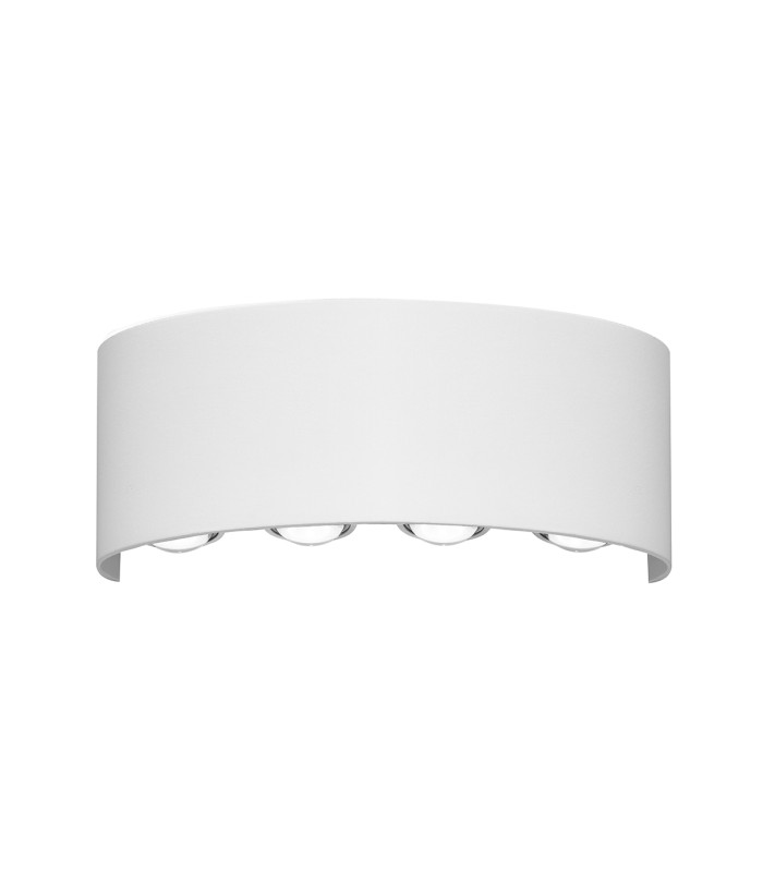 Ortelo Outdoor Up Down Wall Lamp White 3000K Warm White 8xLED IP54-1