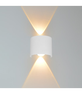 Ortelo Outdoor Up Down Wall Lamp White 3000K Warm White 2xLED IP54-2