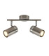 Palmoni Twin Ceiling Spotlight Satin Nickel Chrome 2xGU10-1