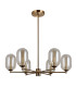 Perano Multi Arm Pendant Ceiling Light Antique Bronze 6xG9-1