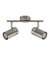 Palmoni Twin Ceiling Spotlight Satin Nickel Chrome 2xGU10-4