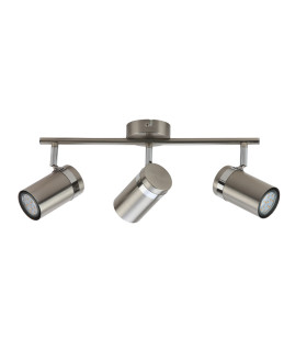 Palmoni Ceiling Spotlight Bar Satin Nickel Chrome 3xGU10-4