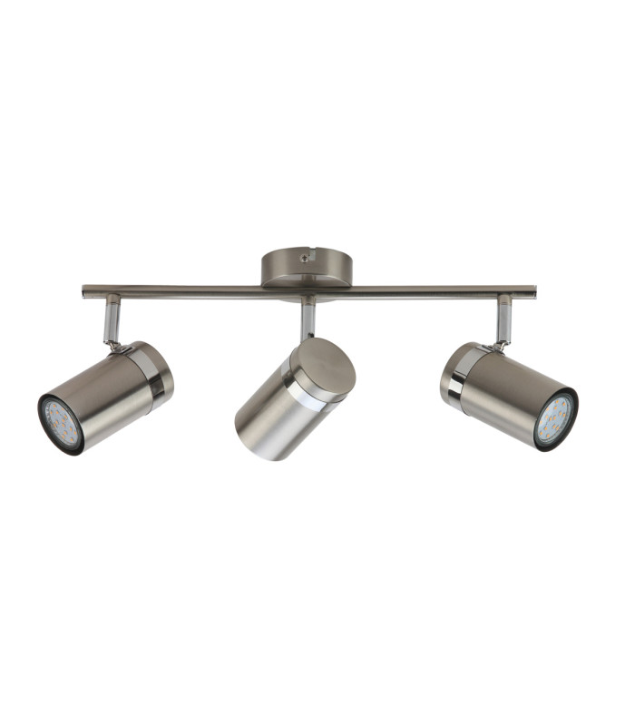 Palmoni Ceiling Spotlight Bar Satin Nickel Chrome 3xGU10-4
