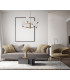 Perano Multi Arm Pendant Ceiling Light Antique Bronze Opal Shade 8xG9-5