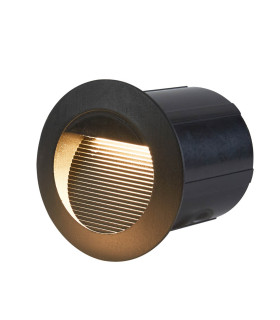 Piani Outdoor Recessed Wall Lamp Black 4000K Neutral White IP65-2