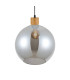 Potan Dome Pendant Ceiling Light Wooden Black-3