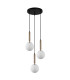 Ravena Cluster Pendant Ceiling Light Brass 3xE27-1