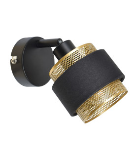 Renez Single Spotlight Black Gold Fabric-4