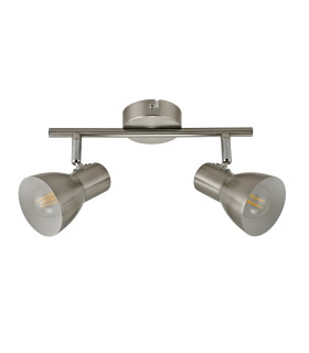 Riado Twin Ceiling Spotlight Satin Nickel 2xE14-4