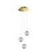 Rosario Cluster Pendant Ceiling Light Gold 3000K Warm White 3xLED-2