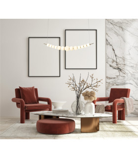 Ronza Bar Pendant Ceiling Light Gold 3000K Warm White-5