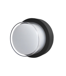 Rosta 11cm Outdoor Flush Wall Lamp Black 5W 3000K Warm White IP54-1