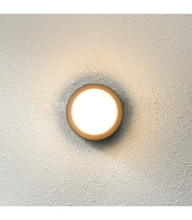 Rosta 16cm Outdoor Flush Wall Lamp Black 12W 4000k Neutral White IP54-5