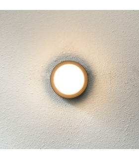 Rosta 11cm Outdoor Flush Wall Lamp Black 5W 3000K Warm White IP54-5