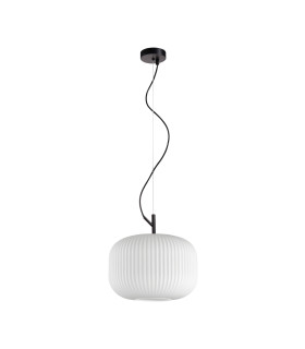 Rues 30cm Dome Pendant Ceiling Light Matt Black-2