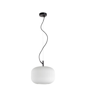 Rues 25cm Dome Pendant Ceiling Light Matt Black-2
