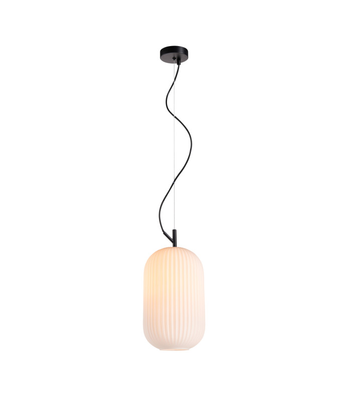 Rues Slim Pendant Ceiling Light Matt Black-1