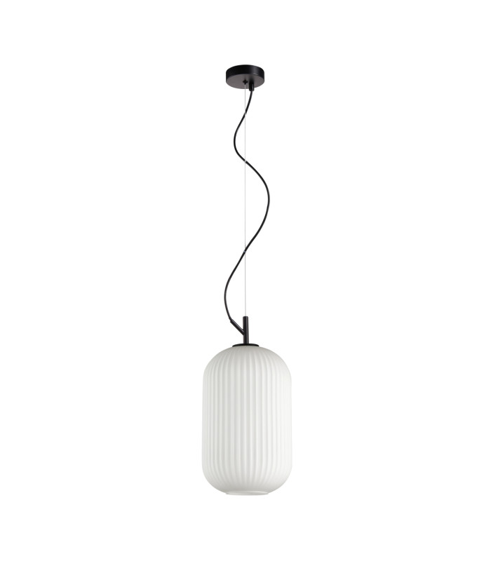 Rues Slim Pendant Ceiling Light Matt Black-2