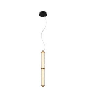 Sanpo 60cm Slim Pendant Ceiling Light Black 3000K Warm White-1