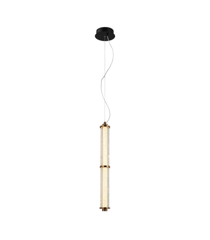 Sanpo 60cm Slim Pendant Ceiling Light Black 3000K Warm White-1