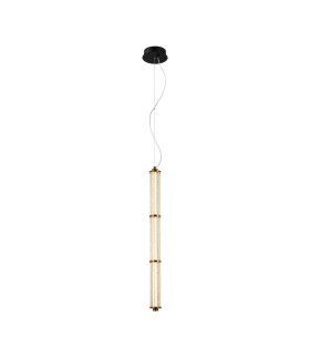 Sanpo 85cm Slim Pendant Ceiling Light Black 3000K Warm White-1