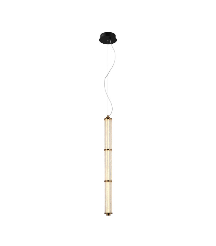 Sanpo 85cm Slim Pendant Ceiling Light Black 3000K Warm White-1