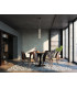Sanpo 60cm Slim Pendant Ceiling Light Black 3000K Warm White-5