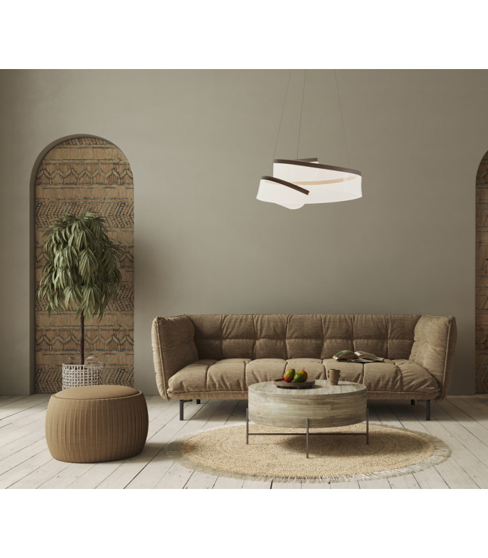 Rustin LED Pendant Ceiling Light Coffee 3000K Warm White-5