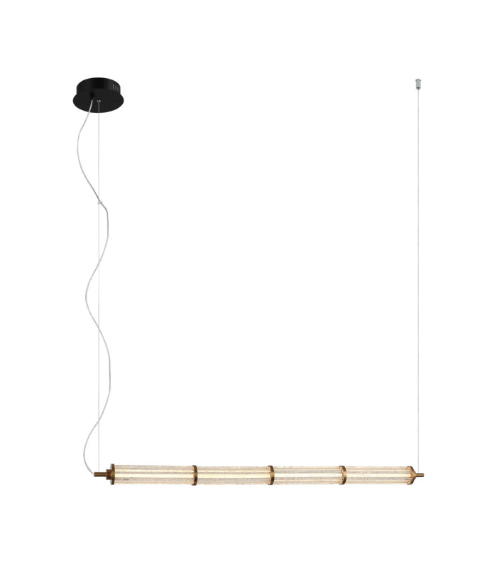 Sanpo 110cm Bar Pendant Ceiling Light Black 3000K Warm White-1