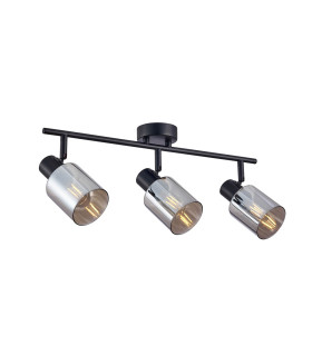 Santia Twin Ceiling Spotlight Black 3xE14-1